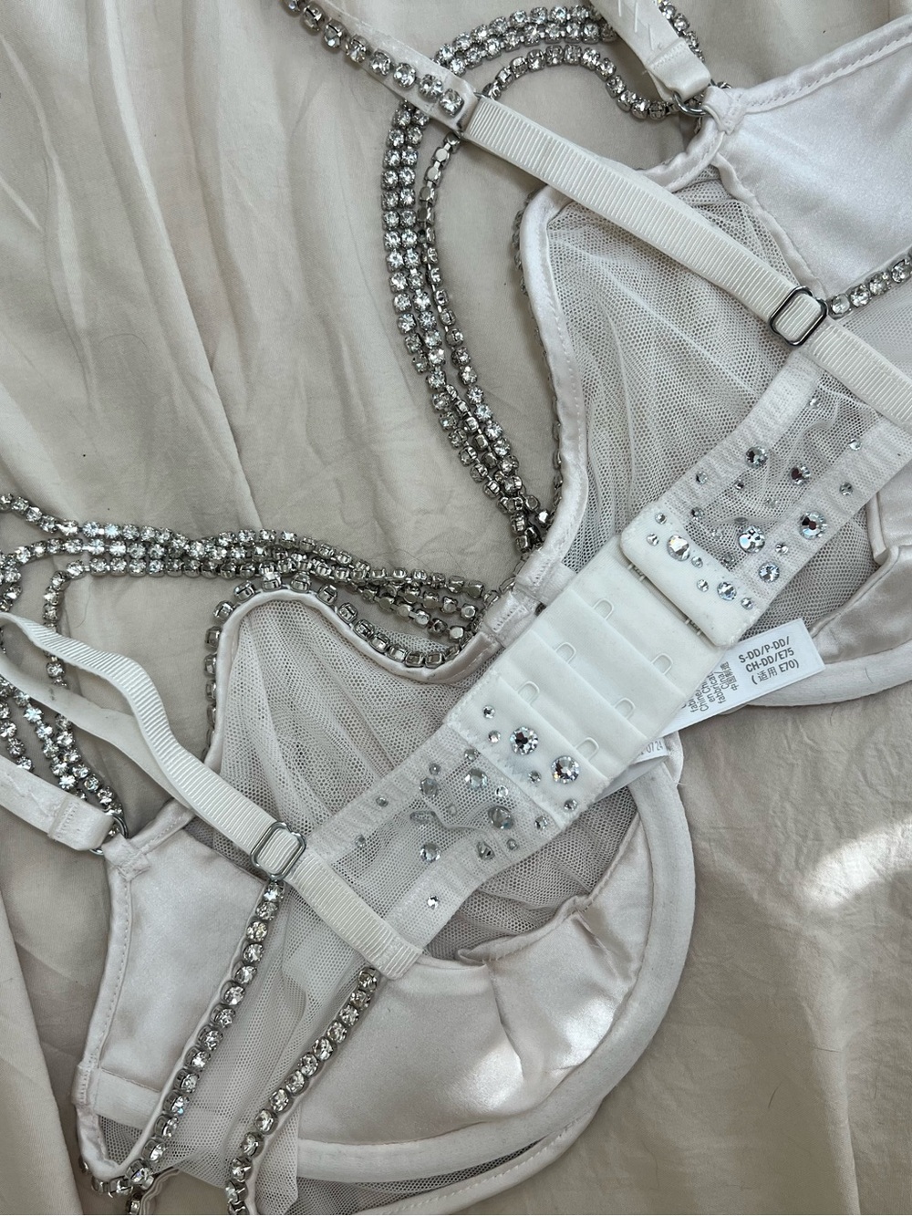 Victoria's Secret Ivory Crystal-Embellished Lingerie Set - Picture 9 of 10